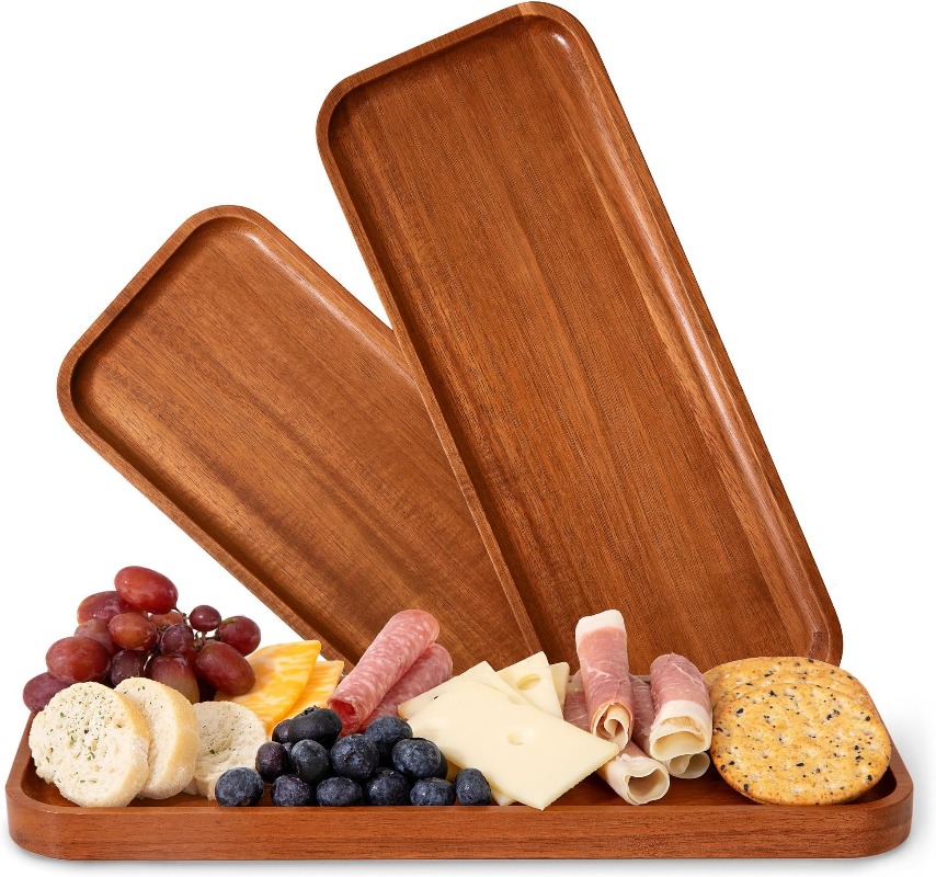 Travertine Tray Oval - Ensemble de plateaux de service en