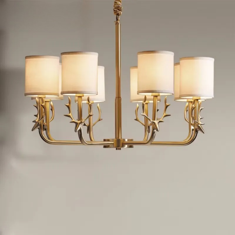 Interior Design Kitchen Modern - Lustre en cuivre pour salon, chambre,