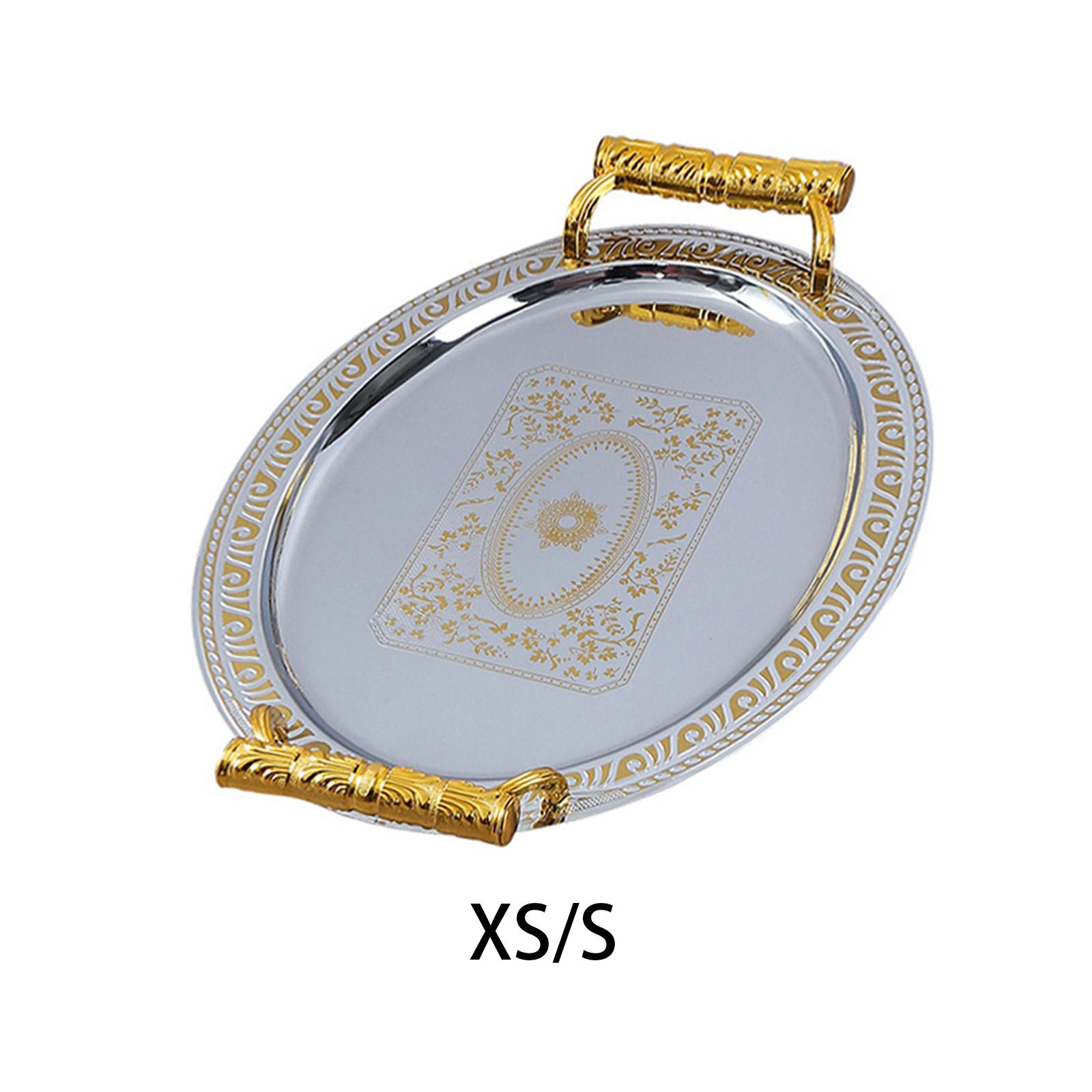 Travertine Tray Oval - Escalette de service décorative naren acier