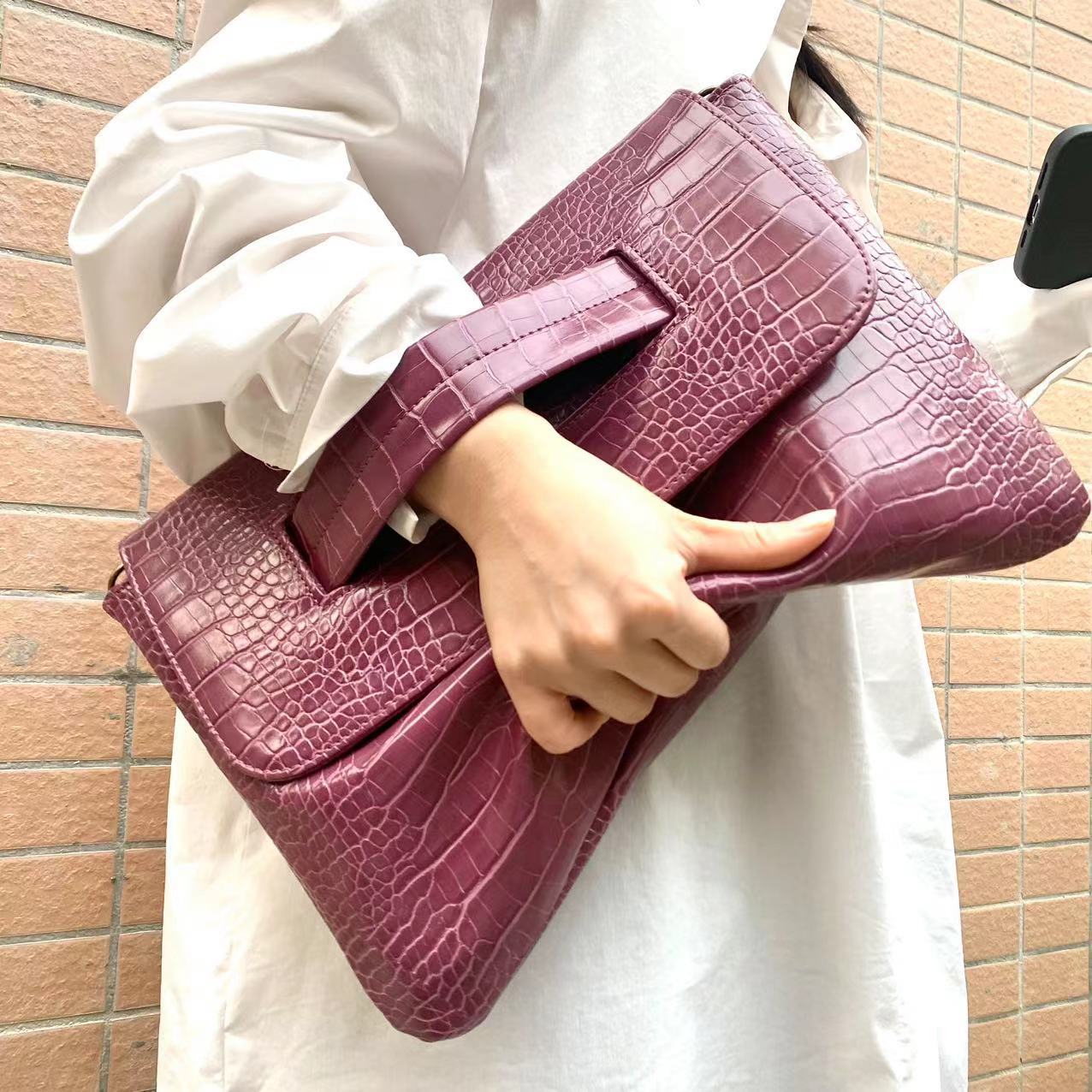 Interior Design Documentation - Sac à main imprimé Crocodile de