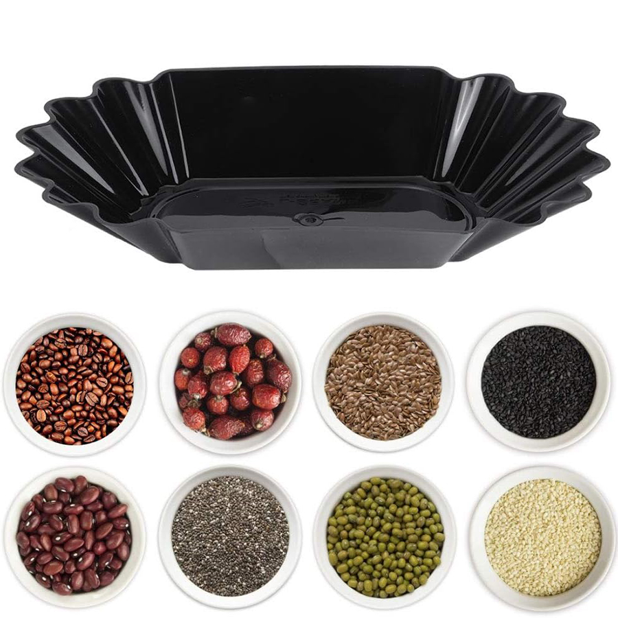 Travertine Tray Oval - Plateau d'échantillons de grains de café,
