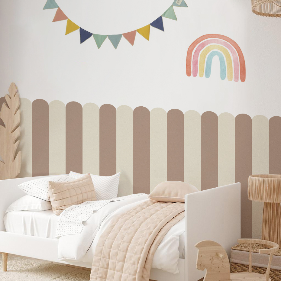 Interior Design Home Decor - Papier peint en Arc à rayures
