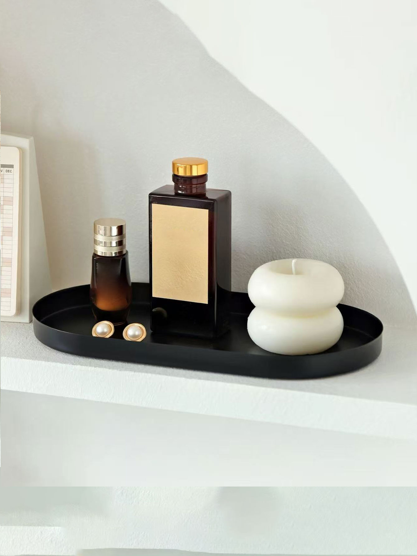 Plateau ovale en acier inoxyda - Travertine Tray Oval avis et prix