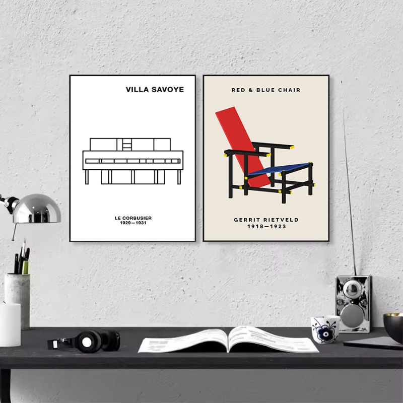 Affiche classique d'architectu - Interior Design Layout avis et prix