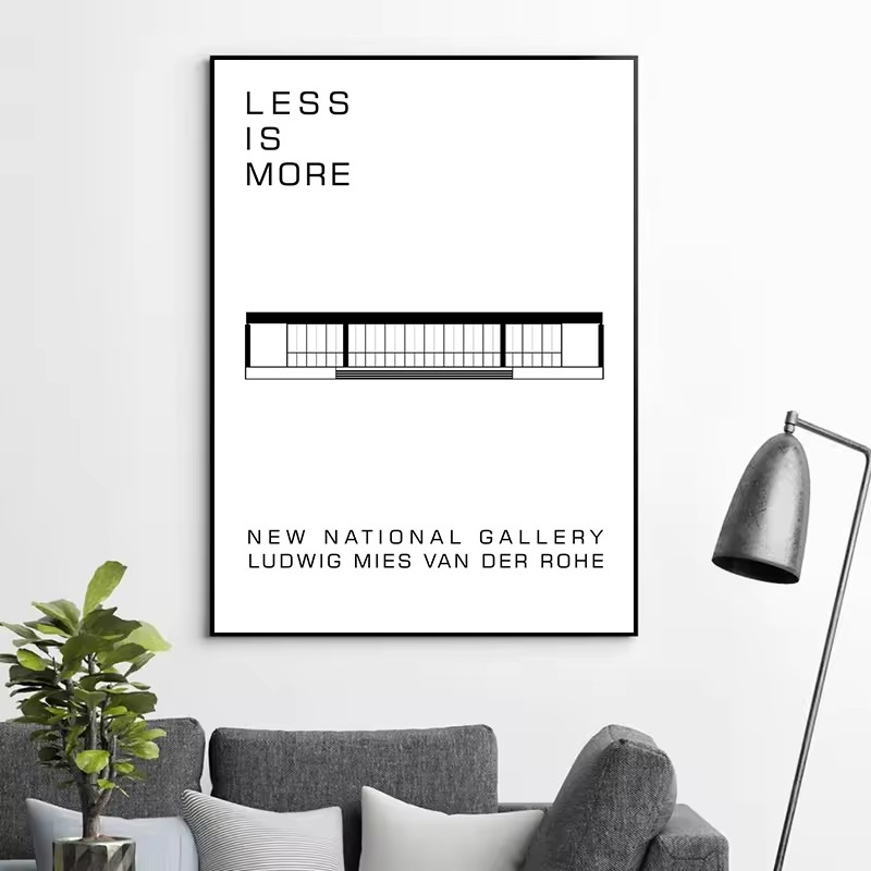 Affiche classique d'architectu - Interior Design Layout avis et prix