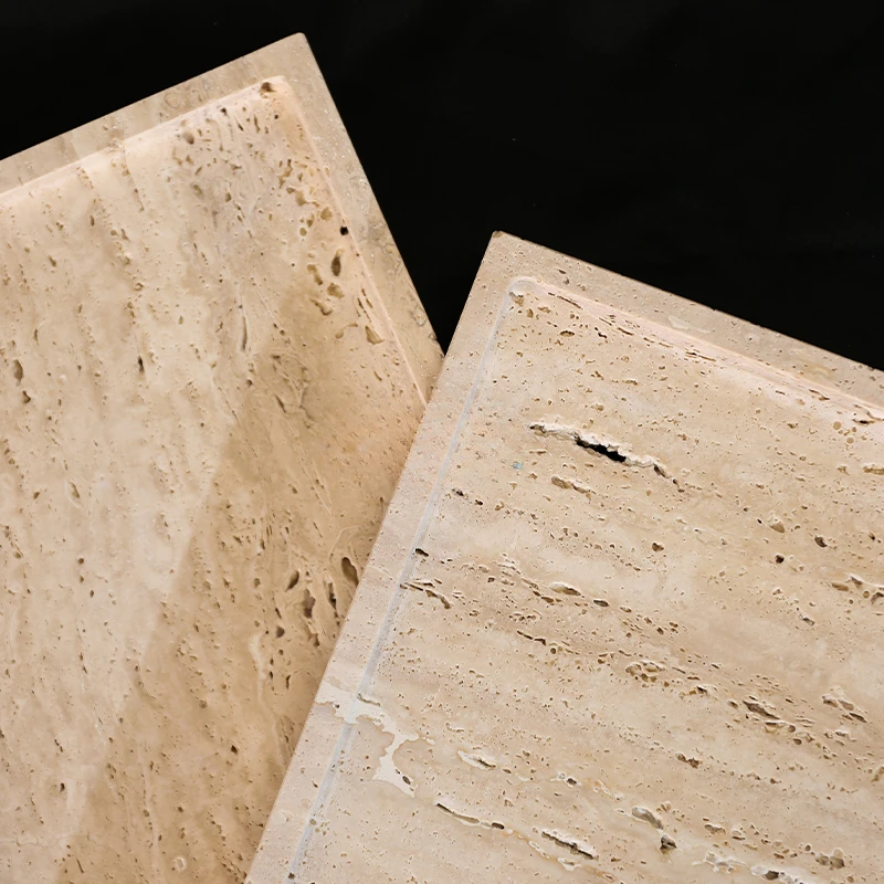 Plateau de service ovale carré - Travertine Tray Oval avis et prix