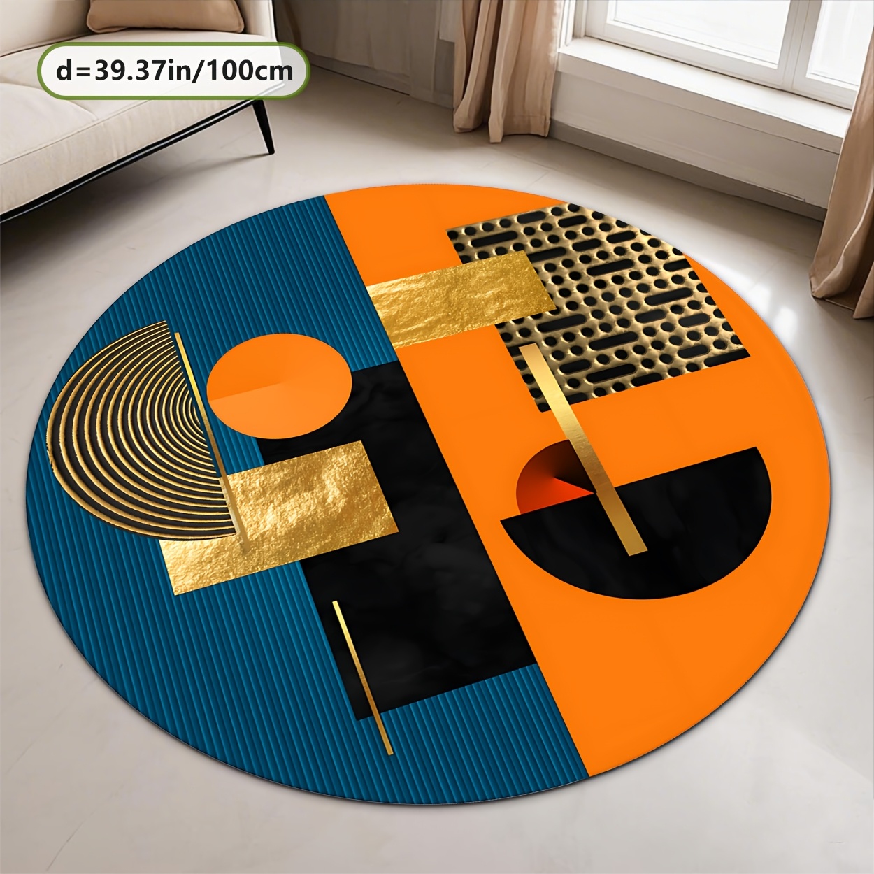 Tapis rond abstrait géométriqu - Interior Design High End avis et prix