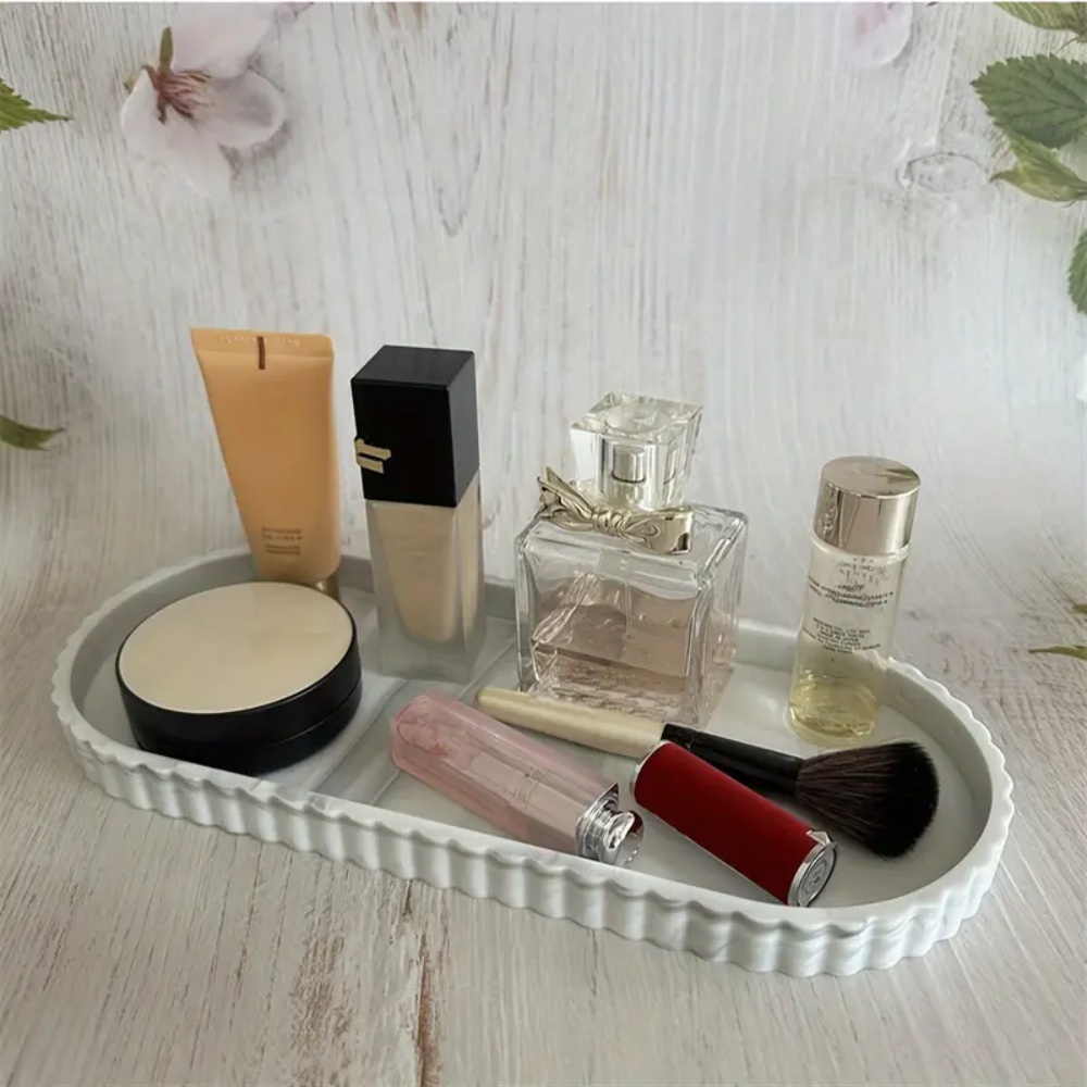 Plateau de vanité ovale 1 pièc - Travertine Tray Oval avis et prix
