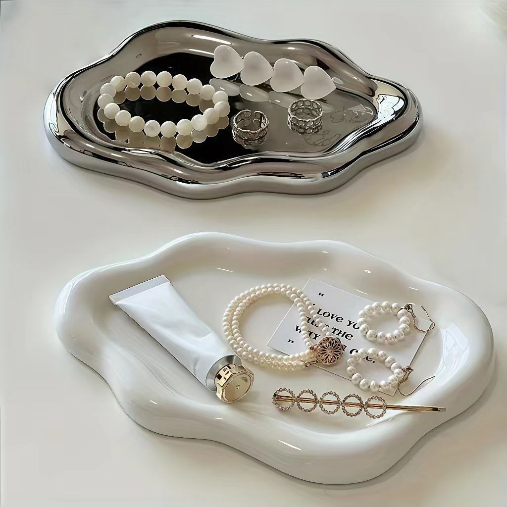 1 pièce Plateau à bijoux pour  - Travertine Tray Oval avis et prix