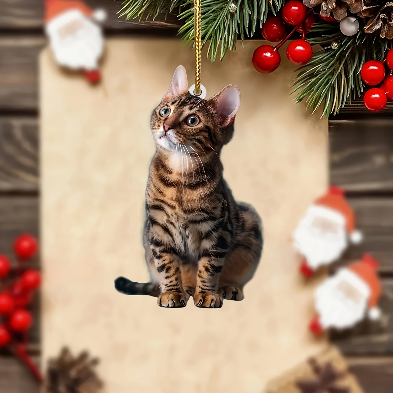 Pendentif chat plat 2D en acry - Interior Design Home Decor avis et prix