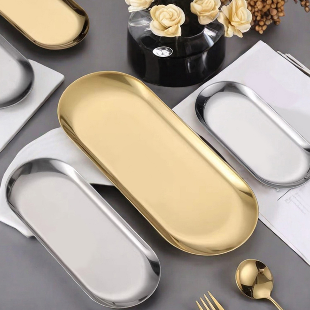 WORTHBUY Plateau de service na - Travertine Tray Oval avis et prix