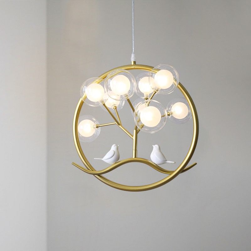 Lustre boule nordique or Desig - Interior Design Kitchen Modern avis et prix