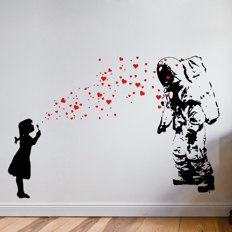 Wall Decal ASTRONAUT & HEART B - Interior Design Layout avis et prix