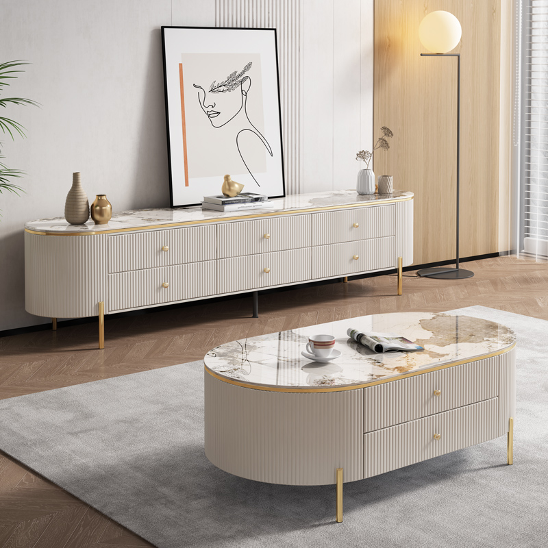 Ensemble de meuble TV et table - Interior Design High End avis et prix