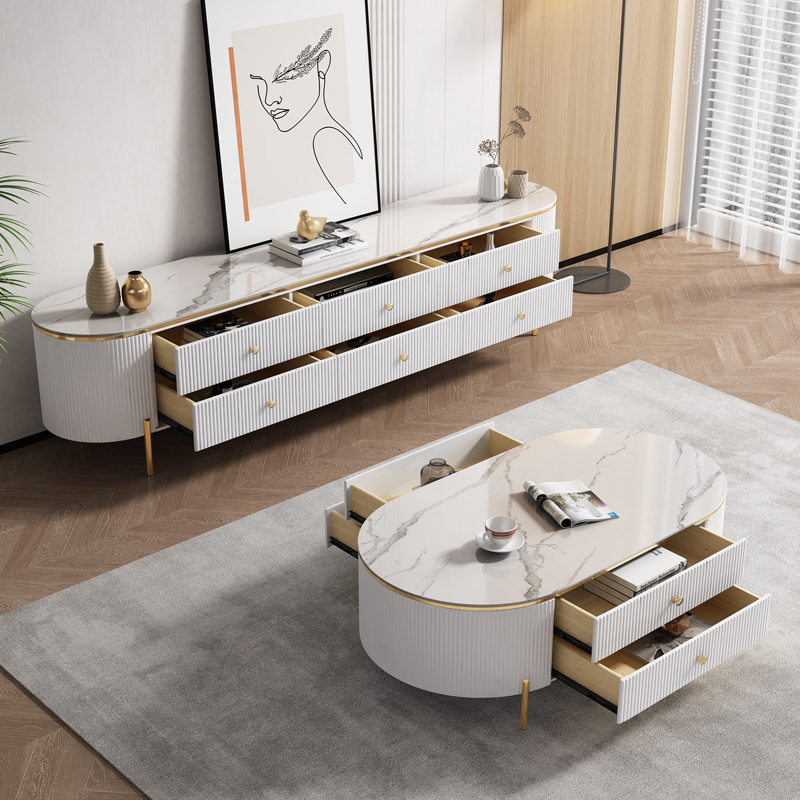 Ensemble de meuble TV et table - Interior Design High End avis et prix