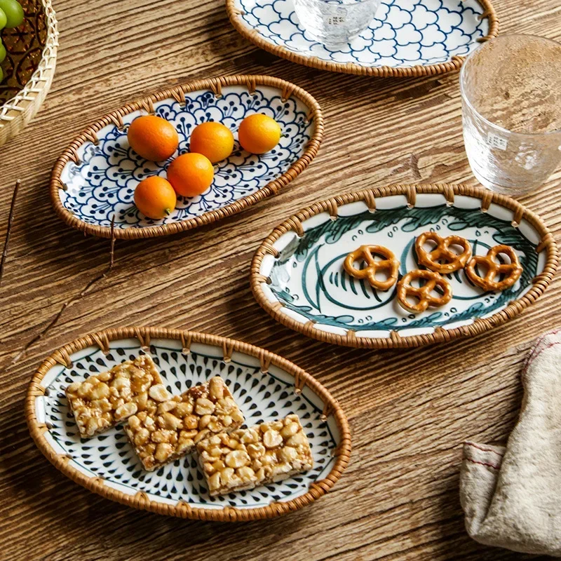 Plateau à fruits en céramique  - Travertine Tray Oval avis et prix