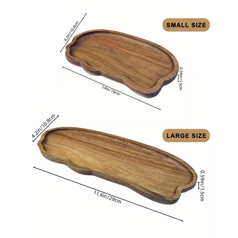 Plateau à thé et café en bois  - Travertine Tray Oval avis et prix